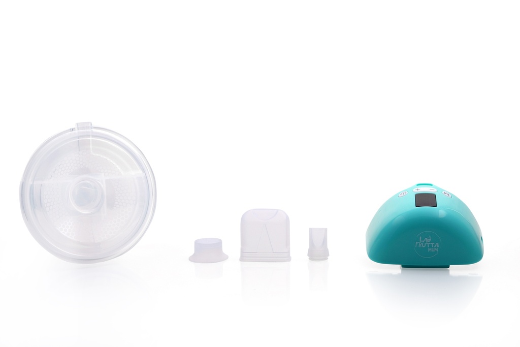 La Frutta MUM Hands-Free Breast Pump 150 ml cup, light weight, Wearable Pump with Comfortable Flange, 4 Modes & 9 Levels, Electric Breast Pump Portable for Easy Pumping, Smart Display, Wireless, Free milk storage bags are included.
