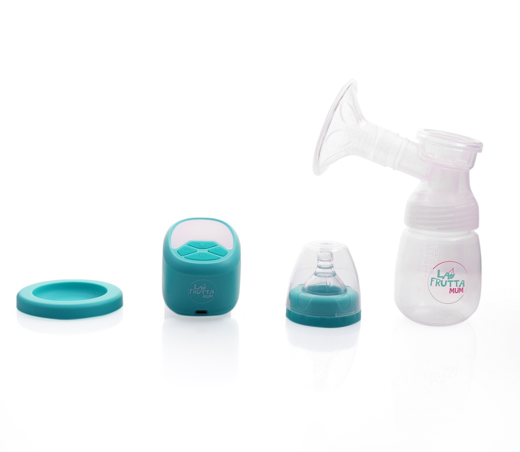 La Frutta MUM Electric Breast Pump, 180 ml bottle, Portable Anti-Backflow Breast Pumps, 3 Modes & 9 Levels LED Screen Display, USB Rechargeable, Ultra-Quiet and Pain Free, Free  milk storage bags are included.