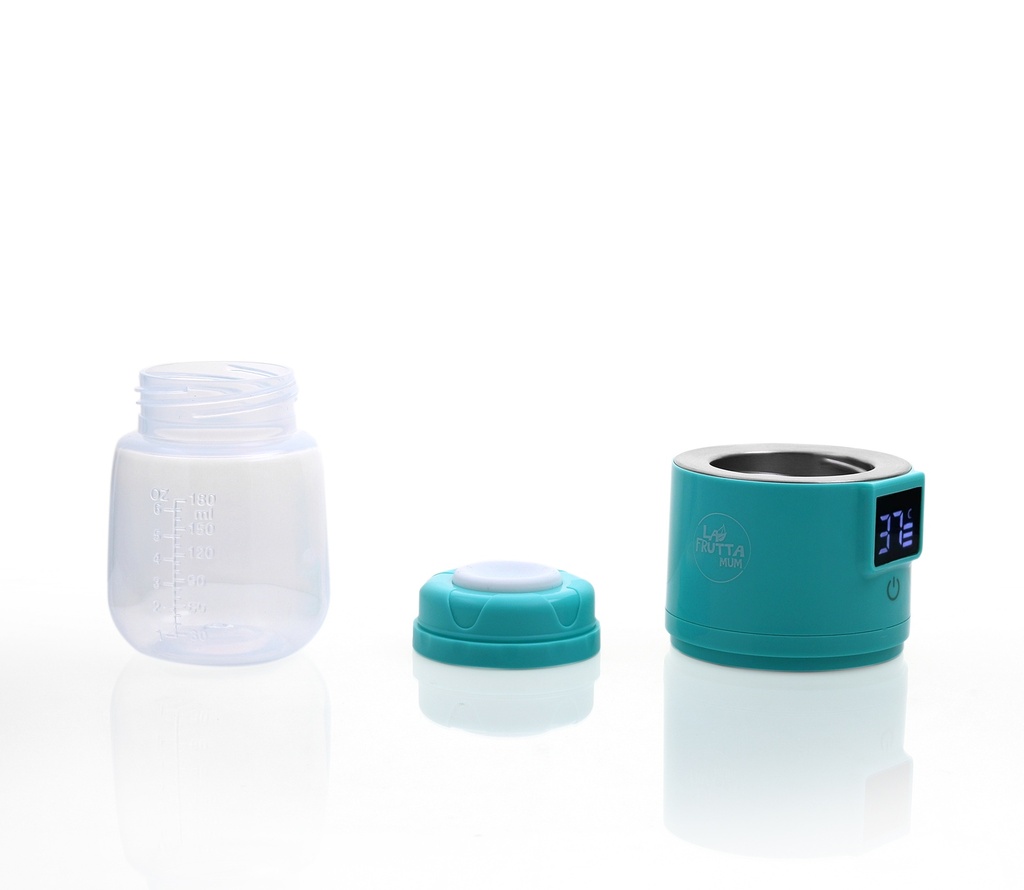 La Frutta MUM Portable Chargeable Milk Warmer, 180ml bottle, chargeable, Free milk storage bags are included.