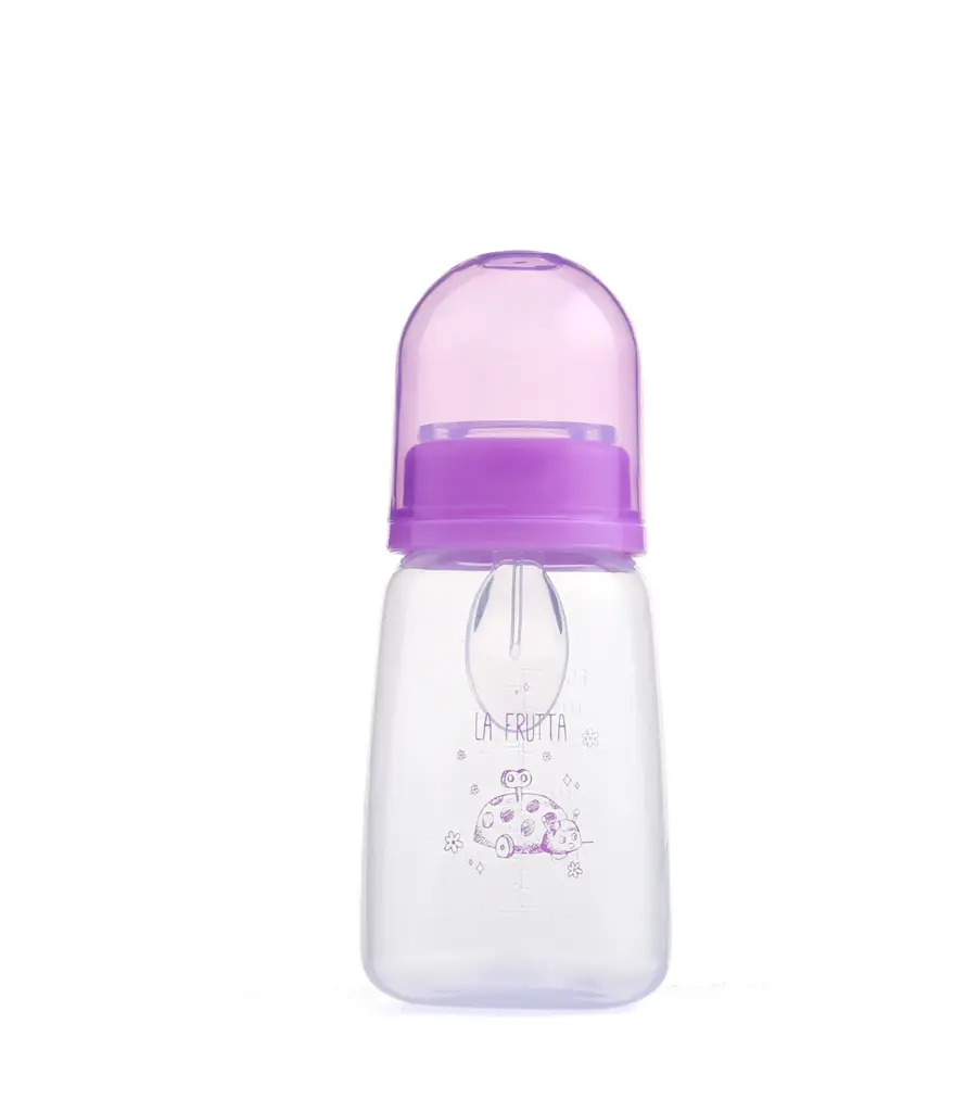 La Frutta Bottle with Spoon 150ml - Purple