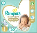 Pampers Premium Extra Care Newborn 2-5kg Diapers - 60 Pieces