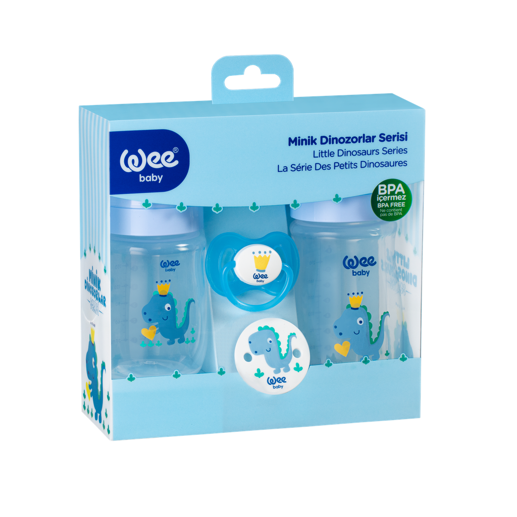 Wee Baby Dinosour Newborn Set 0-6Months - Blue