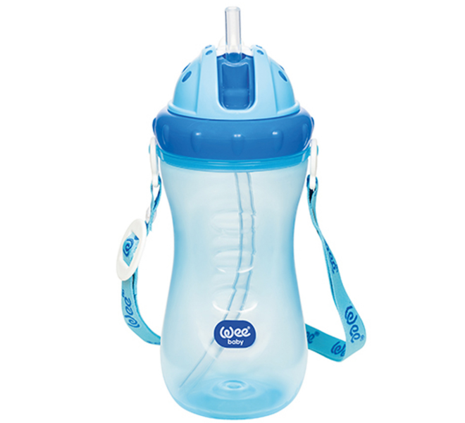 Wee Baby Colorful Straw Cup +6Months - Blue Color