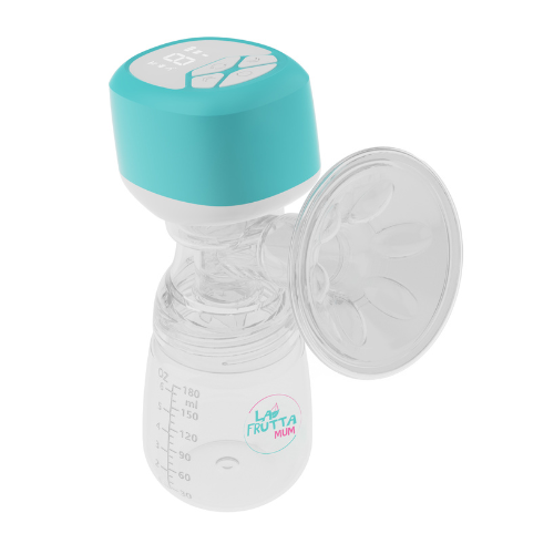 [25200] La Frutta MUM Electric Breast Pump, 180 ml bottle, Portable Anti-Backflow Breast Pumps, 3 Modes & 9 Levels LED Screen Display, USB Rechargeable, Ultra-Quiet and Pain Free, Free  milk storage bags are included.