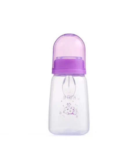 [22061-] La Frutta Bottle with Spoon 150ml - Purple