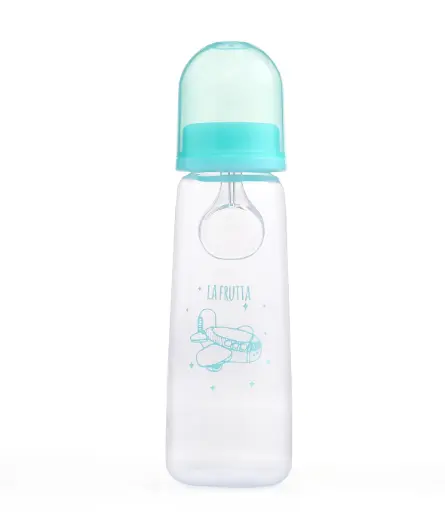 La Frutta Bottle with Spoon 270ml - Blue 