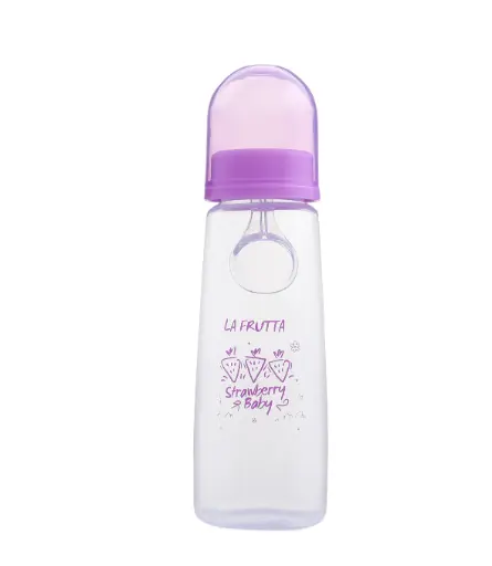 [22062-] La Frutta Bottle with Spoon 270ml - Purple