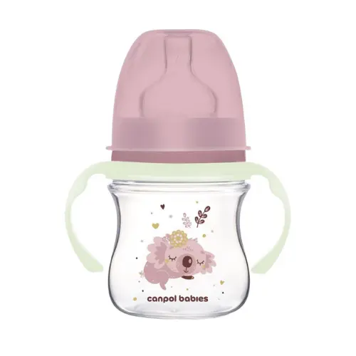 [35/236] Canpol babies Wide Neck Anti-colic Bottle with Glowing Handles PP EasyStart 120ml Sleepy Koala 