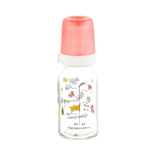 [42/402] Canpol Babies Standard Glass Bottle 120ml with Silicone Standard Anti-Colic Nipple 3+Months  