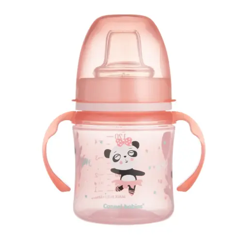 [35/207] Canpol Babies EasyStart Silicone Training Cup 120ml - Exotic Animals - Pink 