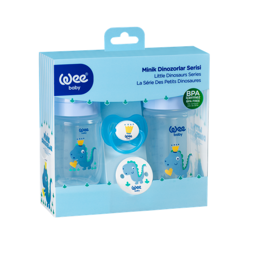 [6222027112632] Wee Baby Dinosour Newborn Set 0-6Months - Blue