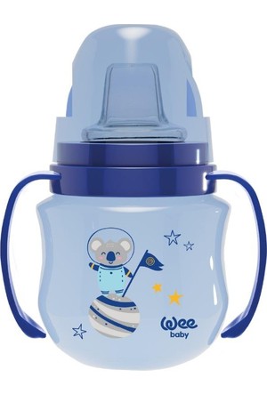 [8690797107536] Wee Baby Non-Spill Cup With Grip 125 ml +6Months - Blue Color