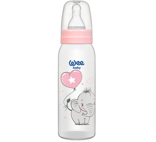 [6222027102954] Wee Baby Classic Feeding Bottle 250ml 0-6Months - Pink